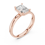 1.5 Carat Emerald Cut Moissanite Ring