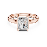1.5 Carat Emerald Cut Moissanite Ring