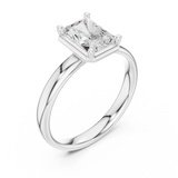 1.5 Carat Emerald Cut Moissanite Ring