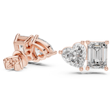 3 Carat Ritzy Dual Stone Moissanite Earrings