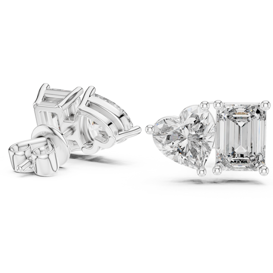 3 Carat Ritzy Dual Stone Moissanite Earrings