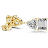 3 Carat Ritzy Dual Stone Moissanite Earrings