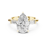 3.3 Carat Pear Cut Moissanite Ring