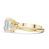 3.3 Carat Elegant Princess Cut Moissanite Ring