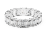 6 carat - 4.7 mm Glamorous Emerald cut Moissanit Band