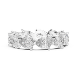 3.13 Carat - 4.19 mm Pear cut Gracious Moissanite Band
