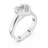 2 Carat Romantic Heart Cut Moissanite Ring