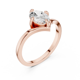 1 Carat Oval Exquisite Moissanite Ring