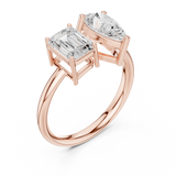 2.2 Carat Double Diamond Moissanite Ring
