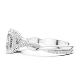 2.3 Carat Princess Cut Moissanite Ring