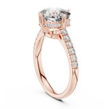 3.8 Carat Elegant Cushion Cut Moissanite Ring