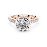 3.8 Carat Elegant Cushion Cut Moissanite Ring