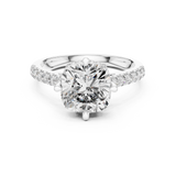 3.8 Carat Elegant Cushion Cut Moissanite Ring