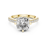 3.8 Carat Elegant Cushion Cut Moissanite Ring