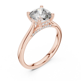 2.1 Carat Radiant Cushion Cut Moissanite Ring