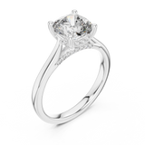 2.1 Carat Radiant Cushion Cut Moissanite Ring