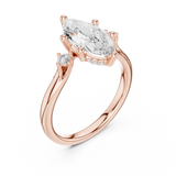 2.15 Carat - Selena Gomez Inspired Marquise cut fine Moissanite Ring