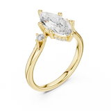 2.15 Carat - Selena Gomez Inspired Marquise cut fine Moissanite Ring