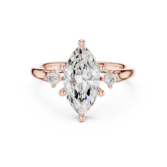 2.15 Carat - Selena Gomez Inspired Marquise cut fine Moissanite Ring