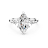 2.15 Carat - Selena Gomez Inspired Marquise cut fine Moissanite Ring
