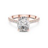 2.2 Carat Radiant Oval Cut Moissanite Ring