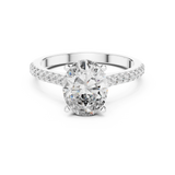 2.2 Carat Radiant Oval Cut Moissanite Ring