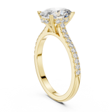 2.2 Carat Radiant Oval Cut Moissanite Ring
