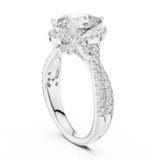 3.1 Carat Royal Pear Cut Moissanite Ring