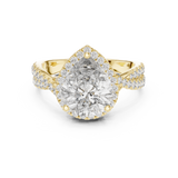 3.1 Carat Royal Pear Cut Moissanite Ring