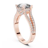 2.1 Carat Lucent Cushion Cut Moissanite Ring