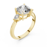 2.7 Carat Prime Cushion Cut Moissanite Ring