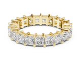 2.3 Carat - 4.22 mm Luxury Princess cut Moissanite Band