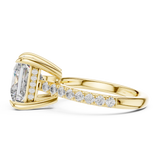 4.5 Carat Radiant Princess Cut Moissanite Ring