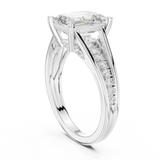 2.2 Carat Emerald Cut Moissanite Ring