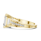 2.2 Carat Emerald Cut Moissanite Ring