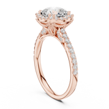 2 Carat Cushion Cut Moissanite Ring