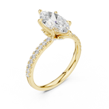 1.5 Carat Selena Gomez Inspired Marquise Cut Moissanite Ring