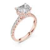 2.5 Carat Lucent Heart Cut Moissanite Ring
