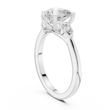 2.2 Carat Fine Heart Cut Moissanite Ring