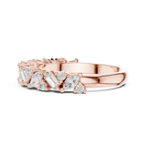 2.45 mm Marquise cut Moissanite Band