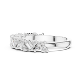 2.45 mm Marquise cut Moissanite Band
