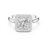 2.2 Carat Princess Cut Moissanite Ring