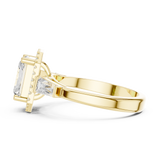 2.7 Carat Emerald Cut Moissanite Ring