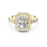 2.7 Carat Emerald Cut Moissanite Ring