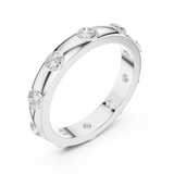 3.37 mm Cartier Inspired Moissanite Band
