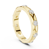3.37 mm Cartier Inspired Moissanite Band