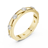 3.37 mm Cartier Inspired Moissanite Band