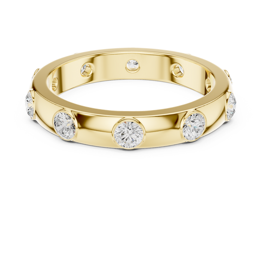 3.37 mm Cartier Inspired Moissanite Band