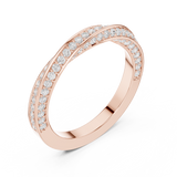Twisted Moissanite Band