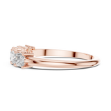 1.4 mm Elegant Princess Cut Moissanite Band